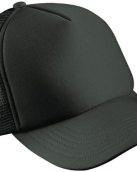 CLASSIC-TRUCKER-CAP-HALF-MESH-HAT-22-GREAT-COLOURS-MB070-BLACK-0