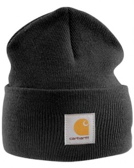 Carhartt-Acrylic-Watch-Cap-Black-Branded-Winter-Ski-Hat-Beanie-0