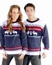 Catch-22-Christmas-Xmas-Jumper-Sweater-Mens-Ladies-Unisex-Fairisle-Reindeer-Classic-Retro-Vintage-Novelty-Color-Navy-and-White-Fairisle-Size-L-0-0