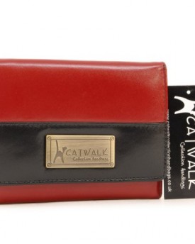 Catwalk-Collection-Leather-Purse-Milan-RedBlack-0