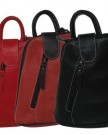 Cavalieri-Soft-Small-Italian-Leather-Rucksack-Backpack-Shoulder-Bag-Black-and-Green-0-4