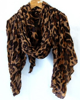 Celebrity-Brown-Animal-Leopard-Print-Shawl-Scarf-Shawls-Scarves-0