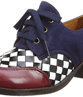 Chie-Mihara-Womens-Uptwon-Lace-Up-Flats-BlueWhiteRed-4-UK-37-EU-7-US-Regular-0