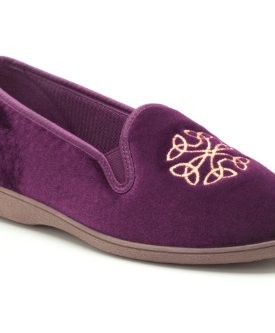 Clarks-Womens-Seasonal-Clar-Marsha-Grace-Textile-Slippers-In-Plum-Standard-Fit-Size-6-0