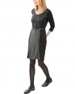 Comma-Womens-34-sleeve-Dress-Multicoloured-Mehrfarbig-greyblack-dots-99M2-14-0