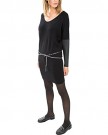 Comma-Womens-Long-Sleeve-Dress-Black-Schwarz-black-9999-16-0