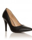DARCY-Black-PU-Leather-Stilleto-High-Heel-Pointed-Court-Shoes-Size-UK-6-EU-39-0-0
