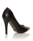 DARCY-Black-PU-Leather-Stilleto-High-Heel-Pointed-Court-Shoes-Size-UK-6-EU-39-0-1