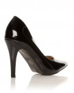 DARCY-Black-Patent-PU-Leather-Stilleto-High-Heel-Pointed-Court-Shoes-Size-UK-7-EU-40-0-1