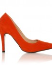 DARCY-Orange-Faux-Suede-Stilleto-High-Heel-Pointed-Court-Shoes-Size-UK-3-EU-36-0