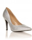 DARCY-Silver-Glitter-Stilleto-High-Heel-Pointed-Court-Shoes-Size-UK-3-EU-36-0-0