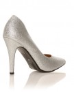 DARCY-Silver-Glitter-Stilleto-High-Heel-Pointed-Court-Shoes-Size-UK-3-EU-36-0-1