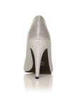 DARCY-Silver-Glitter-Stilleto-High-Heel-Pointed-Court-Shoes-Size-UK-3-EU-36-0-2