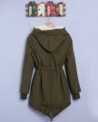 DEFA-Tops-Womens-Coat-Warm-Long-Sleeve-Hooded-Jacket-Fur-Wool-Outerwear-Casual-ParkaBlackArmy-GreenUK-Size-8-10-12-14-S-XL-0-3