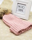 DJT-Women-Lady-Candy-Color-Wooly-Knitted-Beanie-Warm-Winter-Cap-Pom-Pom-Bobble-Hat-Pink-0-1