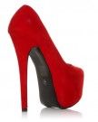DONNA-Red-Faux-Suede-Stilleto-Very-High-Heel-Platform-Court-Shoes-Size-UK-4-EU-37-0-1