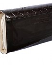 Dark-Grey-Patent-Clutch-Handbag-with-Diamante-Clasp-and-Quilted-Front-0-2