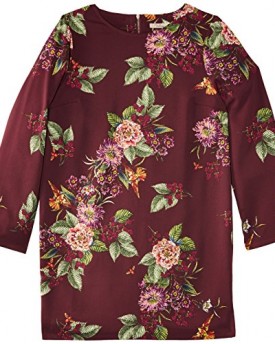 Darling-Womens-Camille-Tunic-Floral-Long-Sleeve-Dress-Purple-Plum-Size-14-0