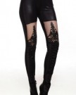 Dear-lover-Womens-Lace-up-Faux-Leather-Gothic-Tight-Pant-One-Size-Black-0-0