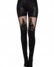Dear-lover-Womens-Lace-up-Faux-Leather-Gothic-Tight-Pant-One-Size-Black-0
