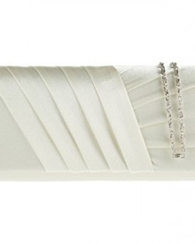 Designer-Night-Party-Evening-Clutch-bag-Satin-Flower-Handbag-Wedding-883-ivory-0