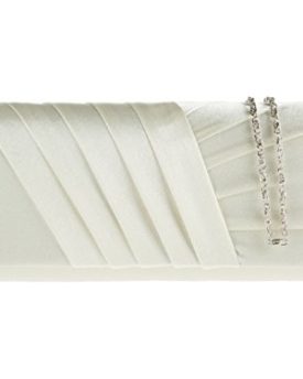 Designer-Night-Party-Evening-Clutch-bag-Satin-Flower-Handbag-Wedding-883-ivory-0