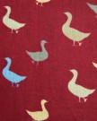 Duck-print-design-women-scarves-Burgundy-0-0