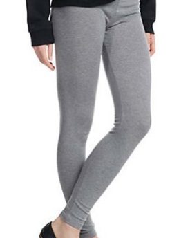 ELEGANCE-Ladies-Quality-Cotton-Soft-Stretch-Plain-Full-Long-Ankle-Length-Leggings-Colours-Sizes-Small-UK-810-Grey-0