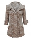ENVY-BOUTIQUE-LADIES-LACE-LONG-RUFFLE-MAC-JACKET-HOODED-TRENCH-COAT-STONE-SIZE-10-0