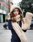 EOZY-One-Piece-Unique-Women-Ladies-Girls-Beige-Soft-Lamb-Plush-Warm-Multifunction-Earflap-Hat-Scarf-Gloves-All-In-One-Set-Winter-Accessary-Hooded-Wrap-Cap-Mittens-Gift-0-2