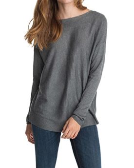 ESPRIT-Womens-Crew-Neck-34-sleeve-Jumper-Grey-Grau-MEDIUM-GRANIT-MELANGE-116-18-0