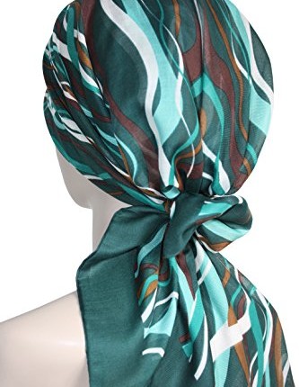 Easy-Tie-Practical-Soft-Cotton-Head-Scarves-for-Hair-Loss-Cancer-Chemo-One-size-Green-Ribbon-0