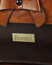 Ecosusi-Brand-New-Vintage-Designer-Faux-Leather-Satchel-Bag-School-Message-Handbag-Brown-0-2