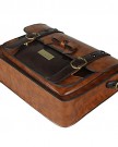 Ecosusi-Brand-New-Vintage-Designer-Faux-Leather-Satchel-Bag-School-Message-Handbag-Brown-0-3
