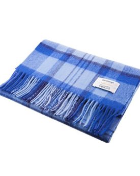 Edinburgh-100-Lambswool-Scottish-Tartan-Check-Scarf-Multicolor-Sky-Blue-Check-0