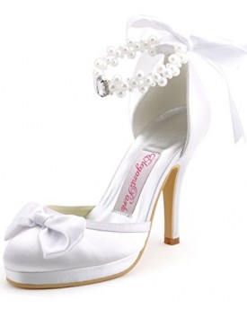 Elegantpark-EP11074-PF-White-Womens-Pearls-Platform-Stiletto-high-Heel-Ribbons-Bows-Satin-Wedding-Shoes-UK-6-0