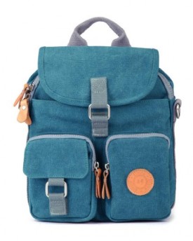 Eshow-Womens-Casual-Canvas-Daypack-Backpack-Blue-0