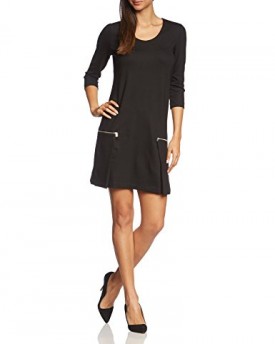 Esprit-Womens-094EE1E018-Knitted-34-Sleeve-Dress-Black-Size-8-Manufacturer-SizeX-Small-0