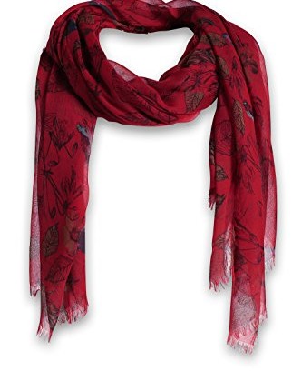 Esprit-Womens-Asian-Flower-SC-Floral-Scarf-Mission-Red-One-Size-0