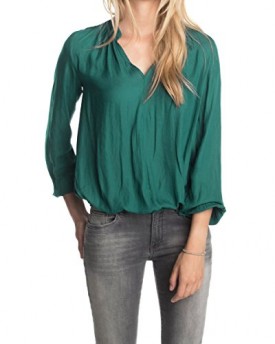Esprit-Womens-Balloon-Sleeve-Blouse-100-Polyester-Green-Grn-TWILIGHT-GREEN-385-14-0