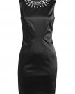 Esprit-Womens-Satin-Dress-With-Gemstone-Neckline-Black-Schwarz-BLACK-001-6-0-1