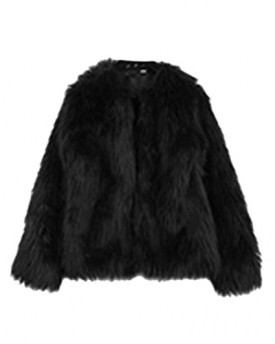 Etosell-Chic-Lady-Faux-Fur-Coat-Long-Hair-Jacket-Winter-Outerwear-Black-L-0