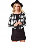 Etosell-Womens-Casual-Collarless-Long-Sleeve-Short-Jacket-Plaid-Coat-Outerwear-0-0