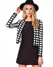 Etosell-Womens-Casual-Collarless-Long-Sleeve-Short-Jacket-Plaid-Coat-Outerwear-0