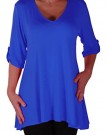 EyeCatch-Plus-Shellie-Womens-Casual-V-Neck-Tunic-Plus-Size-Ladies-Flared-Long-Top-Royal-Blue-Size-22-24-0-0