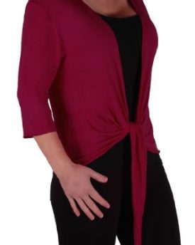 EyeCatch-Rivera-Mid-Length-Womens-Shrug-Wrap-Cardi-Wine-Size-14-0