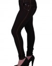 EyeCatch-TM-Roxy-Ladies-Stretch-Trousers-Jeans-Womens-Jeggings-Black-X-Large-Size-14-0-0