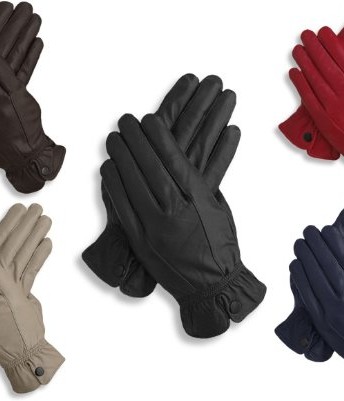 EyeCatchTM-Raven-Ladies-Premium-Womens-Genuine-Leather-Gloves-Black-Small-0