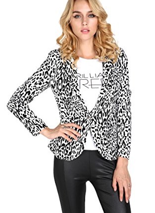 FINEJO-Jacket-Leopard-Blazer-Women-Coat-Suit-One-Button-S-XL-Long-Sleeve-Shrug-C1MY-0