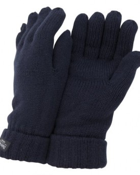 FLOSO-LadiesWomens-Thinsulate-Winter-Knitted-Gloves-3M-40g-One-size-Navy-0